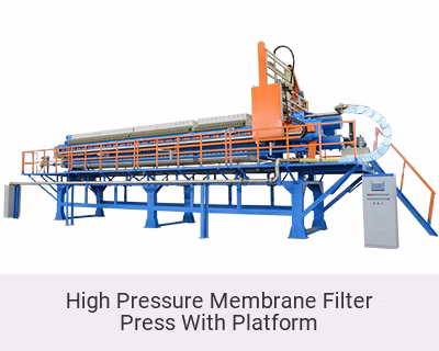 Membran Filter Press with PP Coated Beam and Stainless Steel Drip Tray and Water Channel Chamber Filter Press Plate and Frame Filter Press