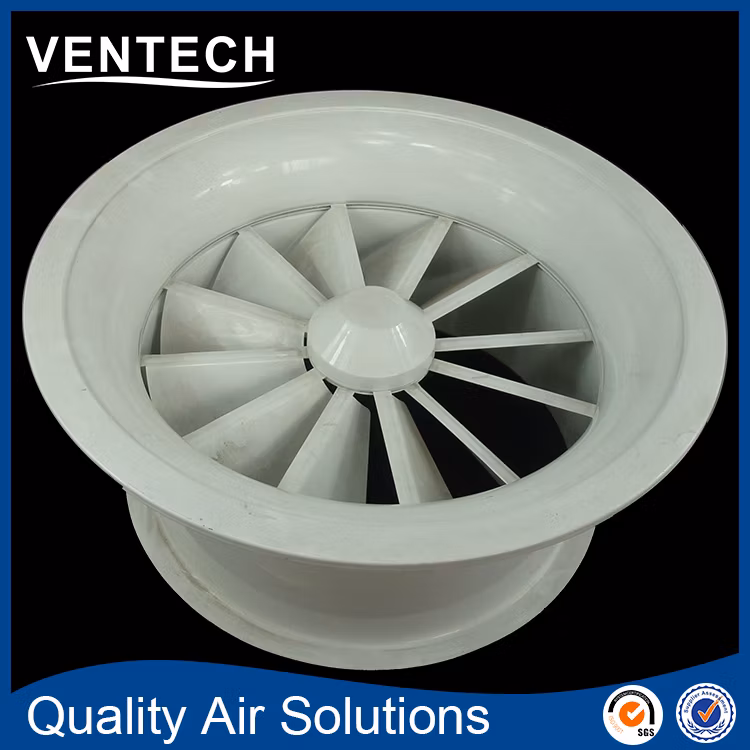 Ventilation Supply Air Diffuser HVAC Wall Vent Grille Round Swirl Diffuser