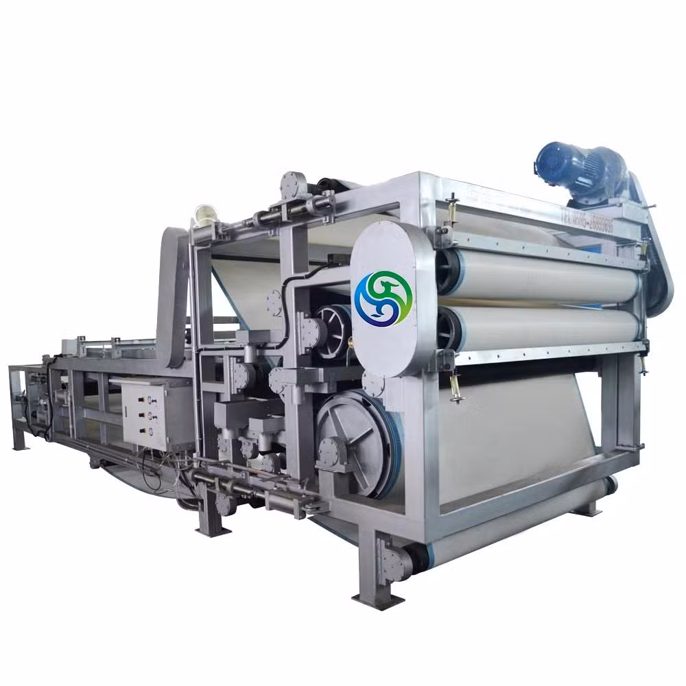 Continuous Horizontal Vacuum Belt Small Filter Press Sludge Compression