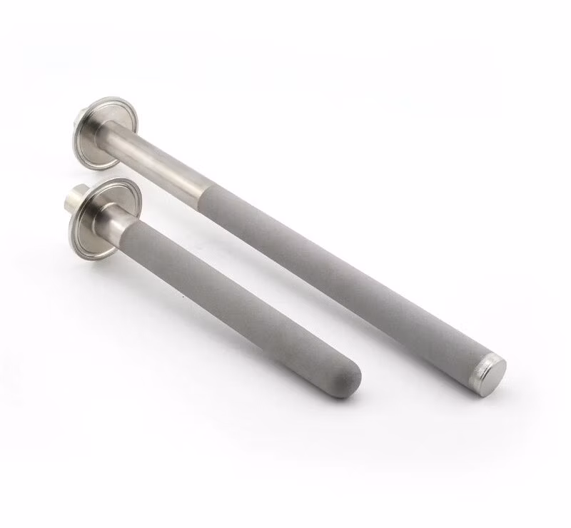 Hengko Sparger Sintered Stainless Steel Tri-Clamp 1/4&prime; &prime; NPT Female Thread Connection 2 Micron Diffusion Carbonation Stone Bubble Diffuser