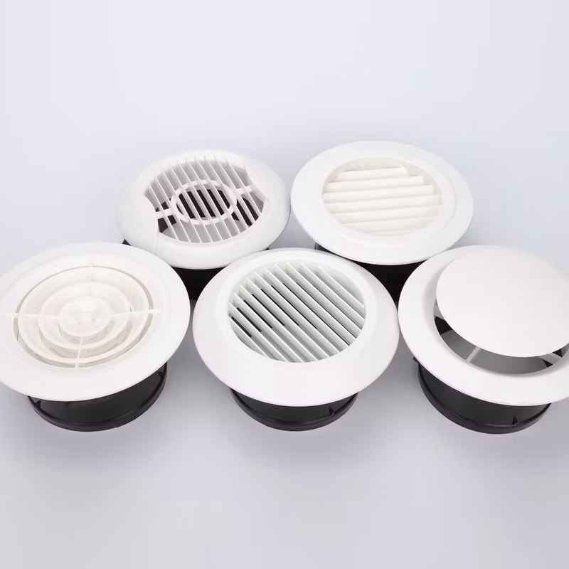 HVAC System Adjustable Plastic Round Ceiling Air Diffuser