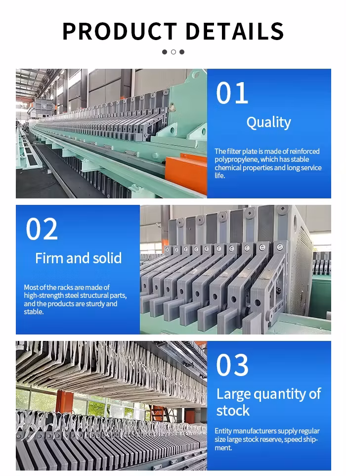 Industrial Plate and Frame Filter Press with Automatic Dehydration Technology