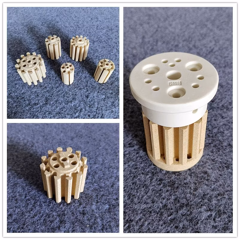 Porous Hot Air Gun Heater Cordierite Ceramic Core Ceramic Honeycomb Tube