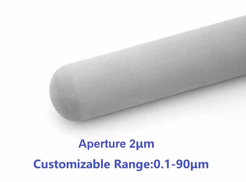 Hengko Sparger Sintered Ss 2 Micron Bubble Diffuser Carbonation Stone with 4 6 8 10 12 Inch Tri-Clamp 1/4&prime; &prime; NPT Female Thread