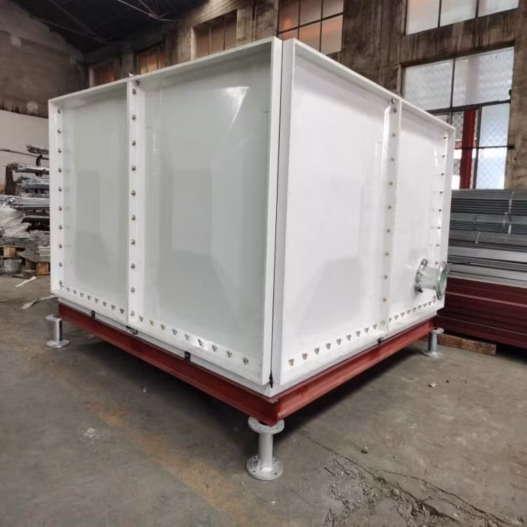 Factory Price GRP FRP Fiberglass Sectional Water Storage Tank 10000 Liter SMC Molded Water Tank for Irrigation