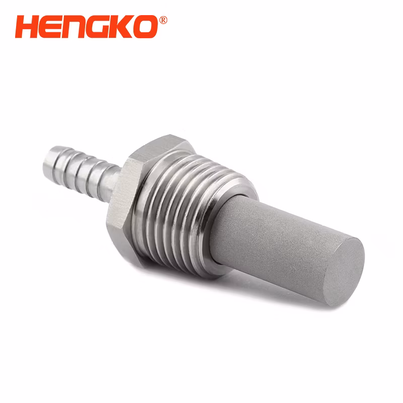 Sintered Porous Powder 316L Sparger Metal Filter Bubble Diffuser for Gas Detector