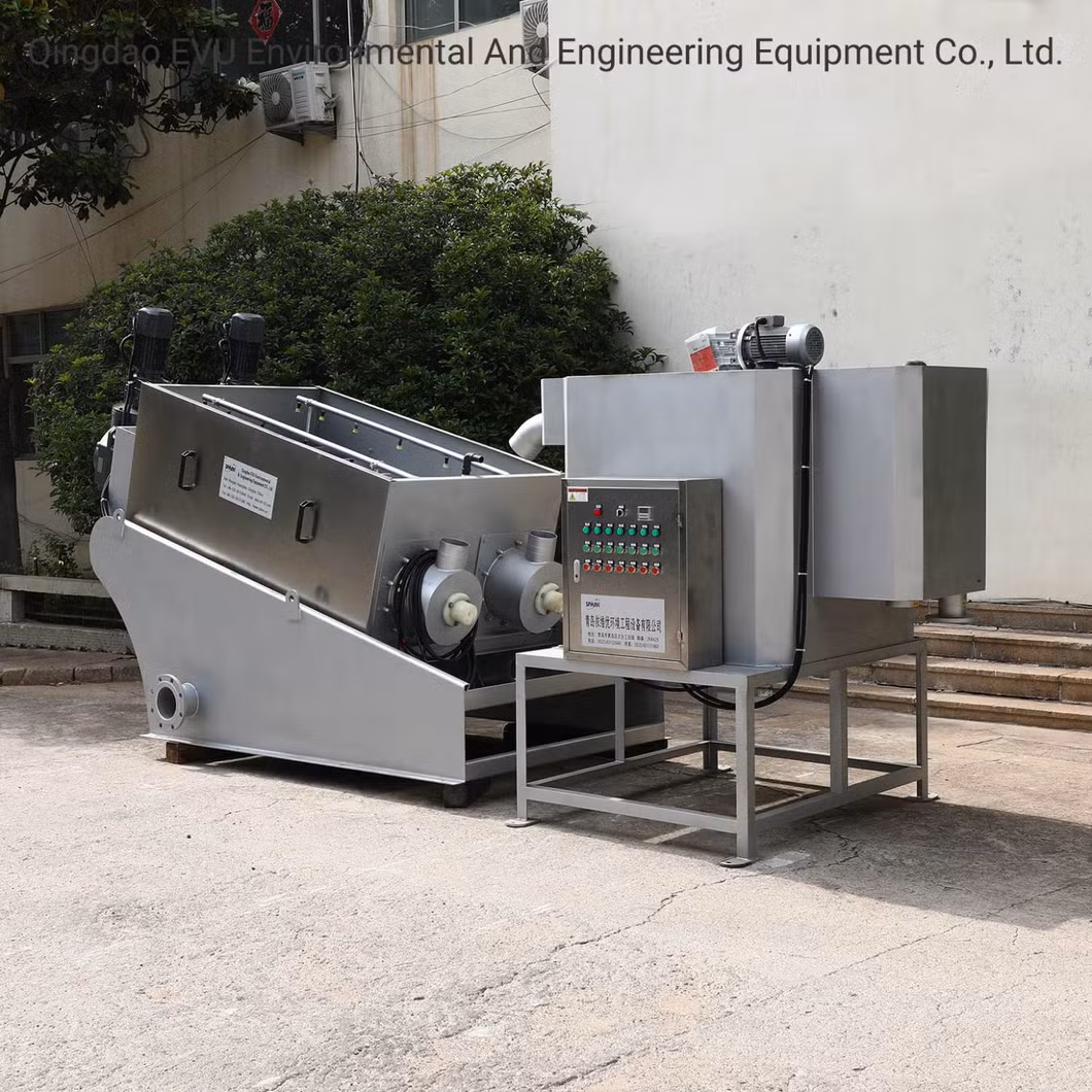 Wastewater Water Treatment System Automatic Sludge Dewatering Filter Press Machine for Solid-Liquid Separation