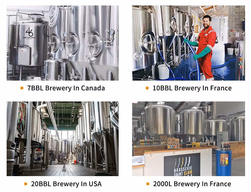 Combined 3-Vessel Electric Heating Stainless Steel Restaurant Beer Brewing Equipment