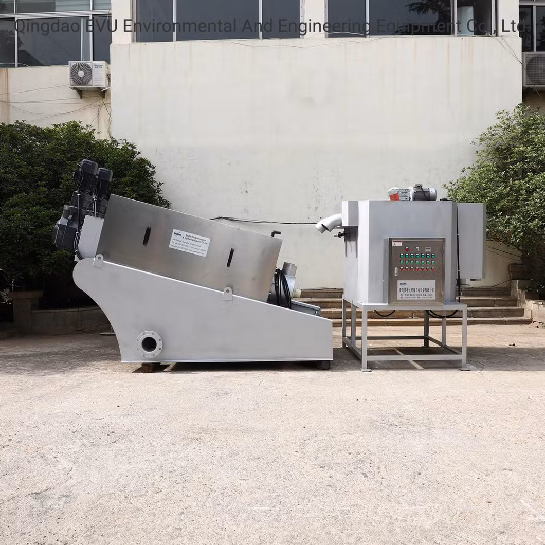 Wastewater Water Treatment System Automatic Sludge Dewatering Filter Press Machine for Solid-Liquid Separation