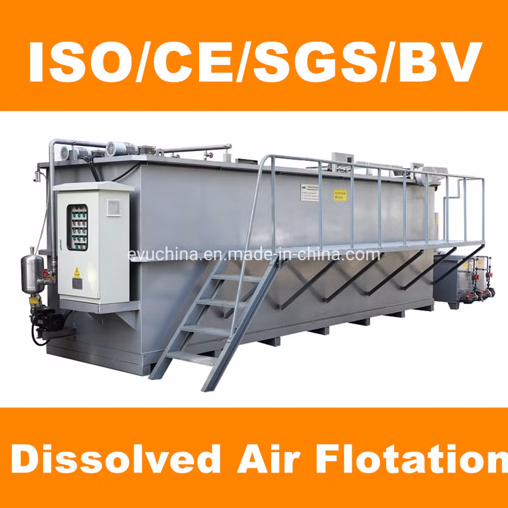 Domestic Sewage Treatment Plant Air Purification System Daf Dissolved Air Flotation Solid Liquid Separation Water Treatment Plant