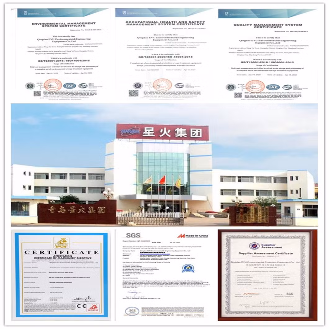 Domestic Sewage Treatment Plant Air Purification System Daf Dissolved Air Flotation Solid Liquid Separation Water Treatment Plant