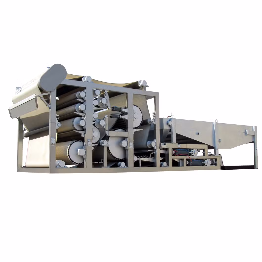Continuous Horizontal Vacuum Belt Small Filter Press Sludge Compression