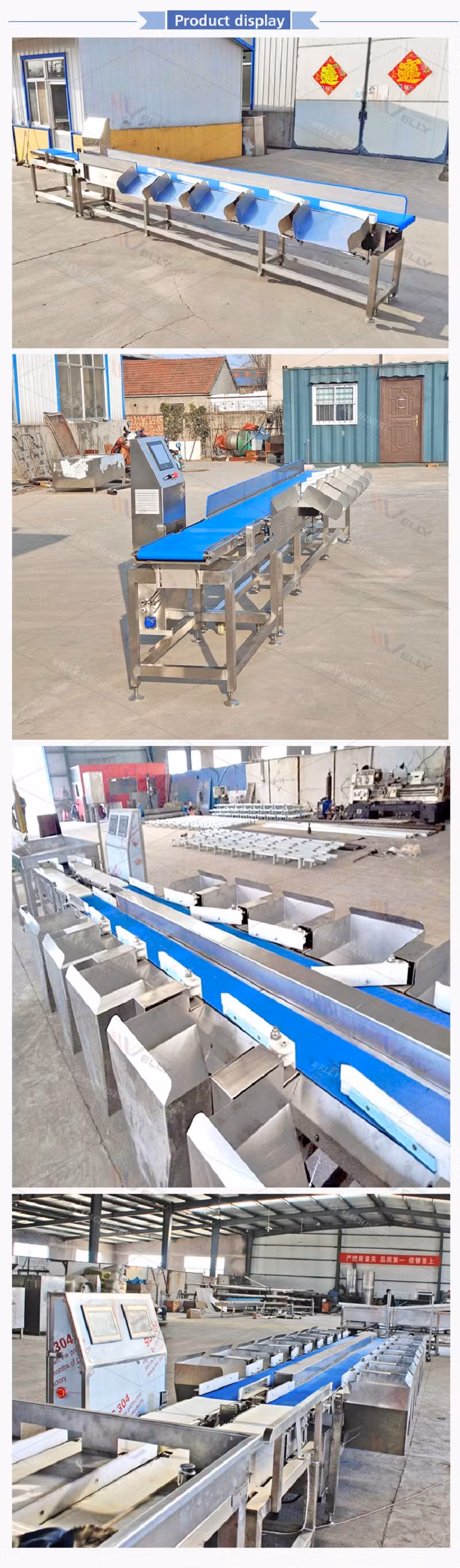 Automatic Pear Fruit Vegetable Onion Sorting Crawfishtilapia Sorting Aquaculture Grading Mango Weight Grading Machine
