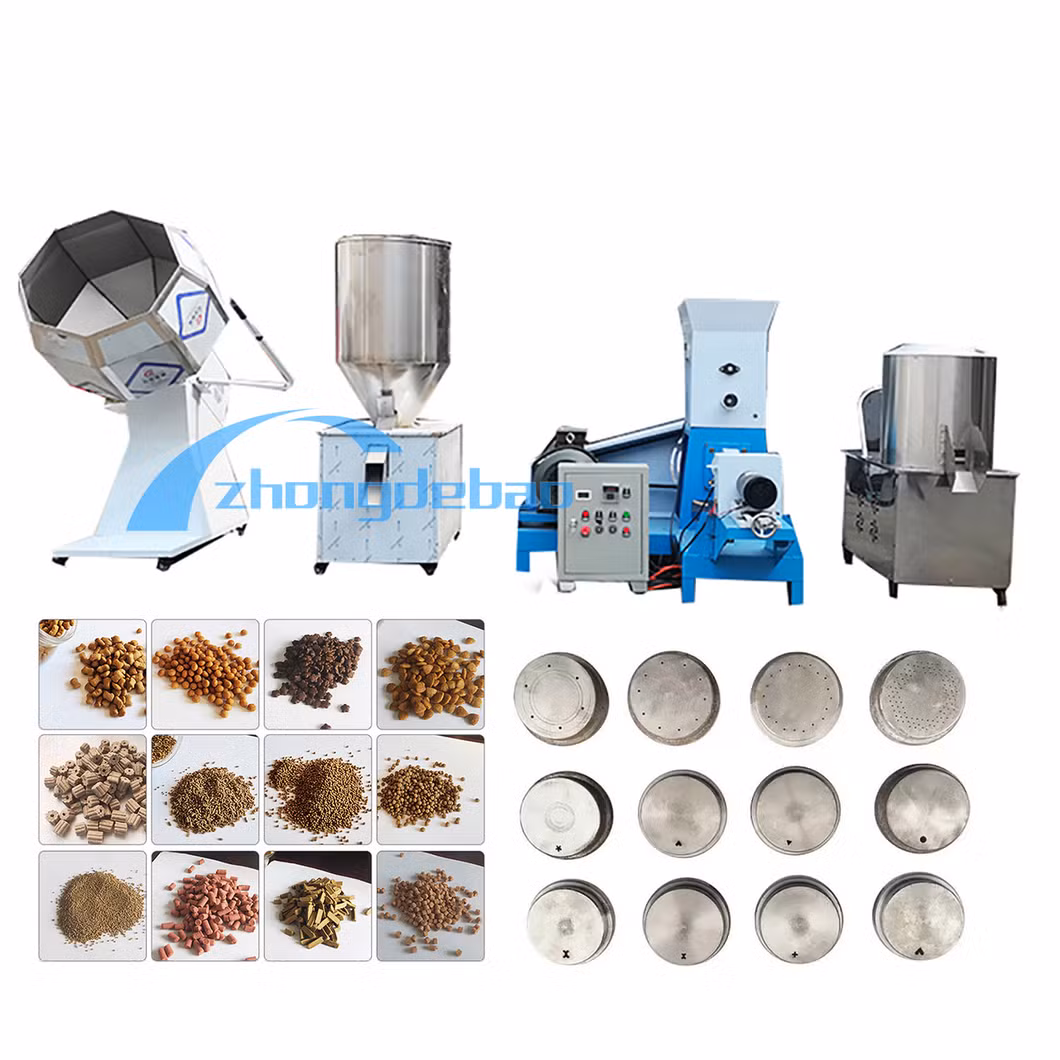 Multi-Functional Animal Feed Processing Machinery Plant Pet Dog Cat Pet Granules Pellet Double Screw Aquaculture Feed Extruder Machine