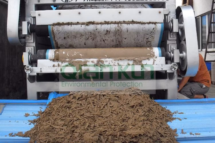 Continuous Horizontal Vacuum Belt Small Filter Press Sludge Compression