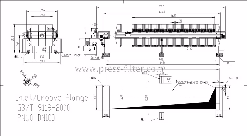 Mini Manual Jack Plate Frame Filter Press for Small Filter Area
