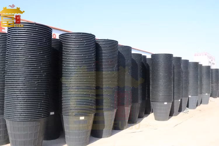 Double Hopper Two Urns Vertical Standing Septic Tank for Sewage Water Treating System