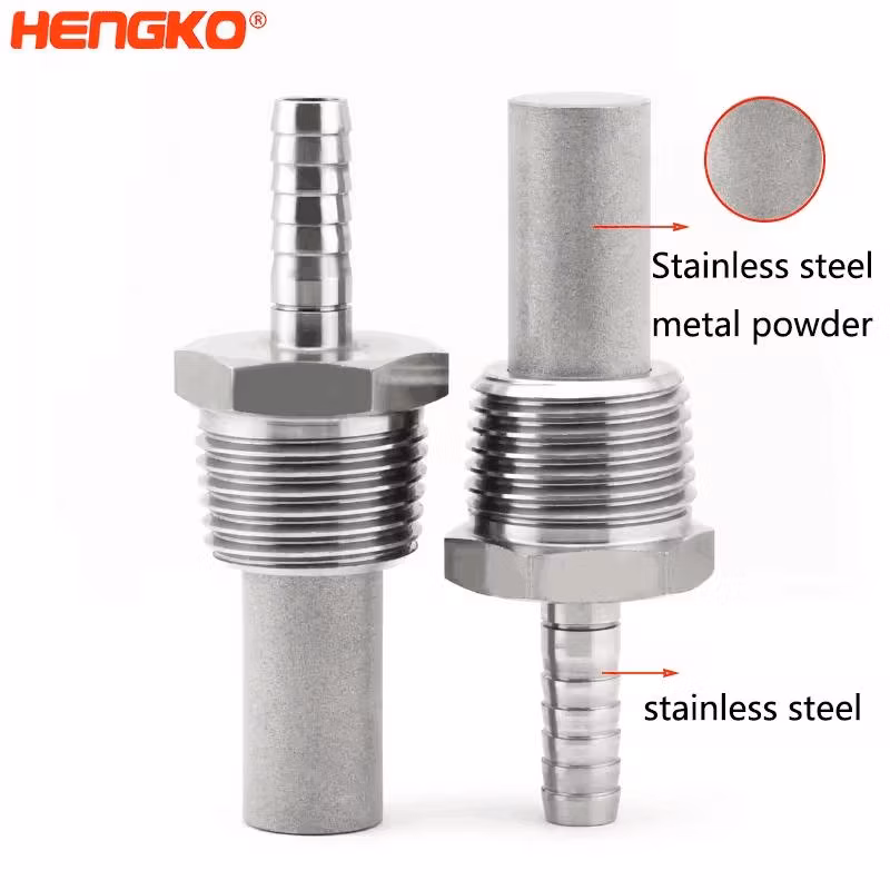 Sintered Porous Powder 316L Sparger Metal Filter Bubble Diffuser for Gas Detector