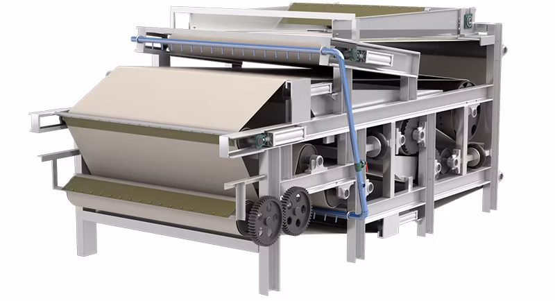 Coconut Coir Chaff Dewatering Machine Belt Type Filter Press