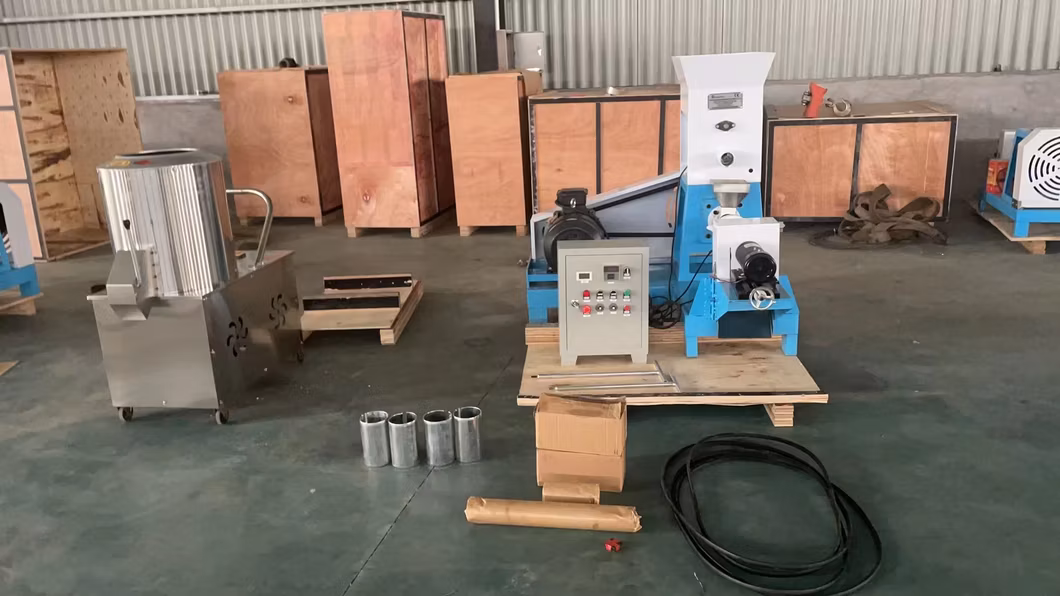 Multi-Functional Animal Feed Processing Machinery Plant Pet Dog Cat Pet Granules Pellet Double Screw Aquaculture Feed Extruder Machine