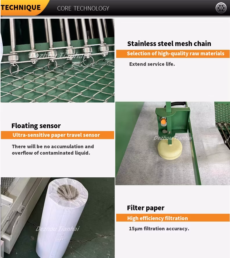 Magnetic Pap Tape Filter for Cool Fluid Filter of Grinder and Belt Filter System