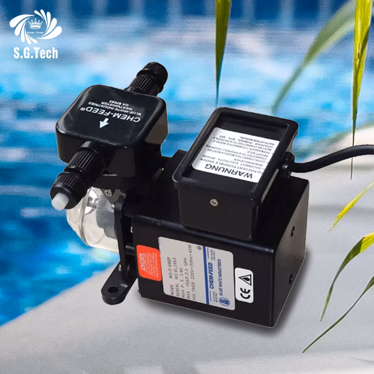Swimming Pool Automatic Chemical Mini Chlorine Dosing Pump Feeder Chlorine Dispenser