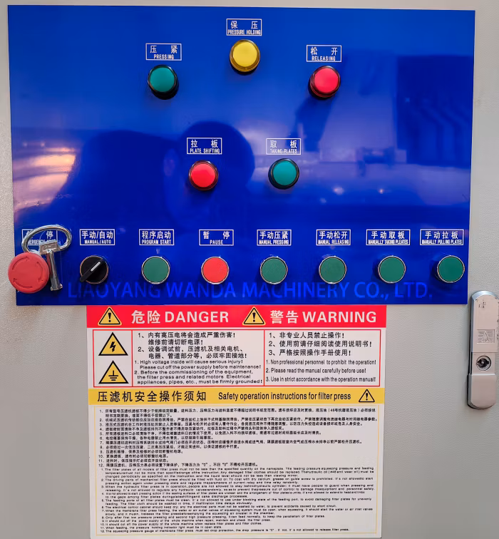 Solid - Liquid Separation Energy - Saving Filter Edible Oil Filter Press Plate and Frame Type Electro - Mechanical Filter Press Advanced Technology