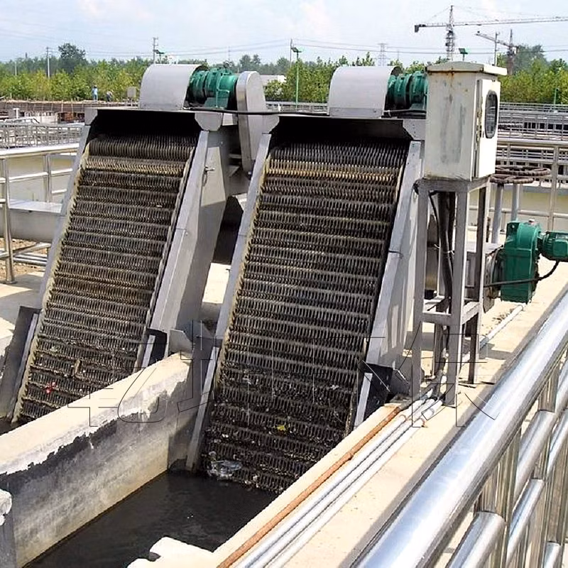 Qk Wastewater Treatment Mechanical Bar Screen Used for Sewage Treatment Plant