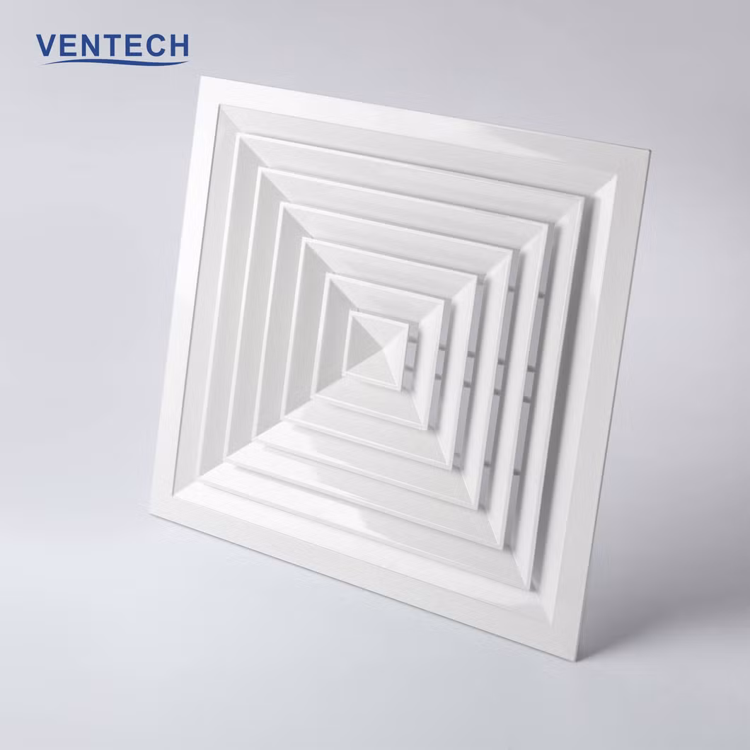 HVAC Air Diffuser Aluminum Square Diffuser Ceiling Supply Diffuser