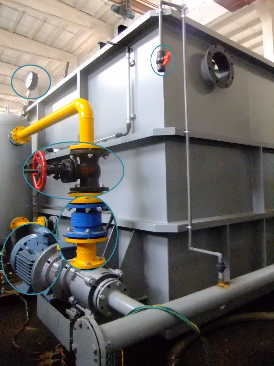 Multiphase Mixture Dissolved Air Flotation for Oily Wastewater Treatment