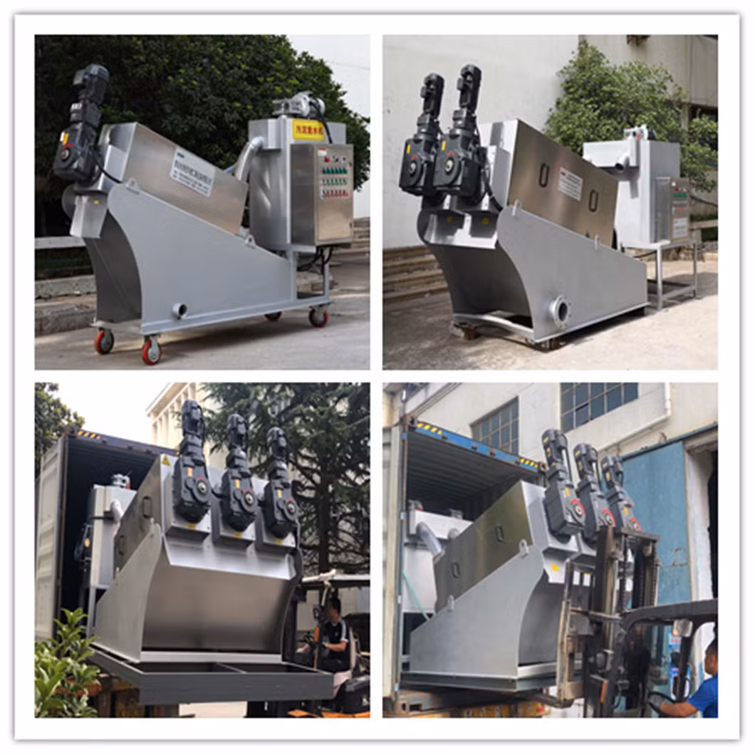Wastewater Water Treatment System Automatic Sludge Dewatering Filter Press Machine for Solid-Liquid Separation