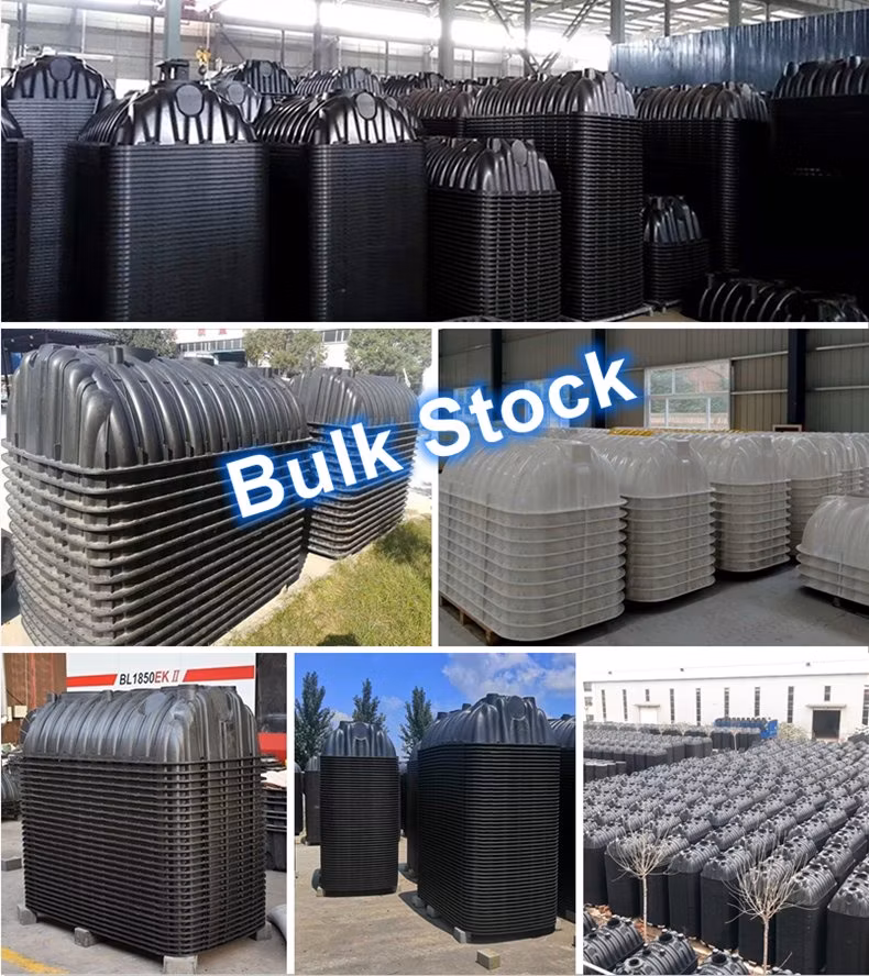HDPE Small Size Three Chambers Family Used Plastic Septic Tank for Water Treatment System