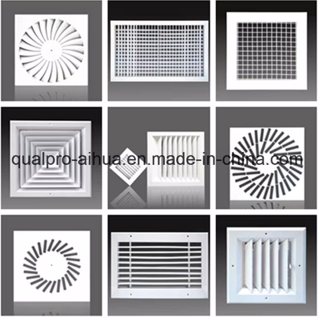 Air flow square diffuser, 4 way diffuser