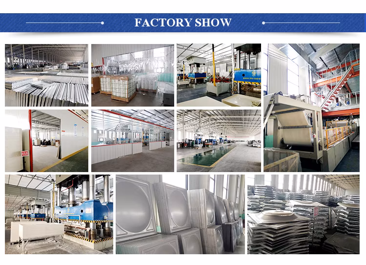 Factory Price GRP FRP Fiberglass Sectional Water Storage Tank 10000 Liter SMC Molded Water Tank for Irrigation