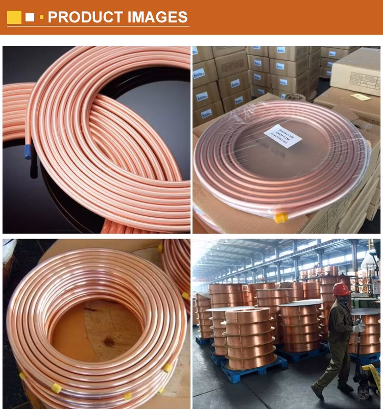 Copper Cold Drawn Seamless Straight Pure Copper Heat Tube Bare Copper Tube for Air Condition