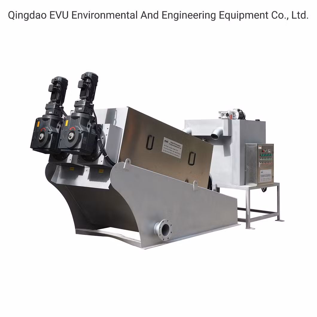 Wastewater Water Treatment System Automatic Sludge Dewatering Filter Press Machine for Solid-Liquid Separation