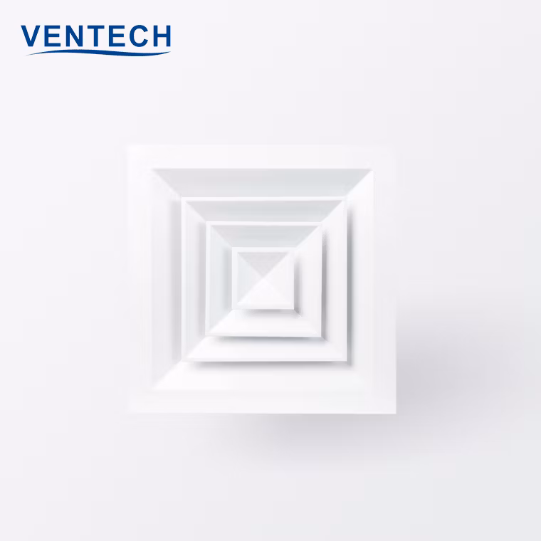 HVAC Air Diffuser Aluminum Square Diffuser Ceiling Supply Diffuser