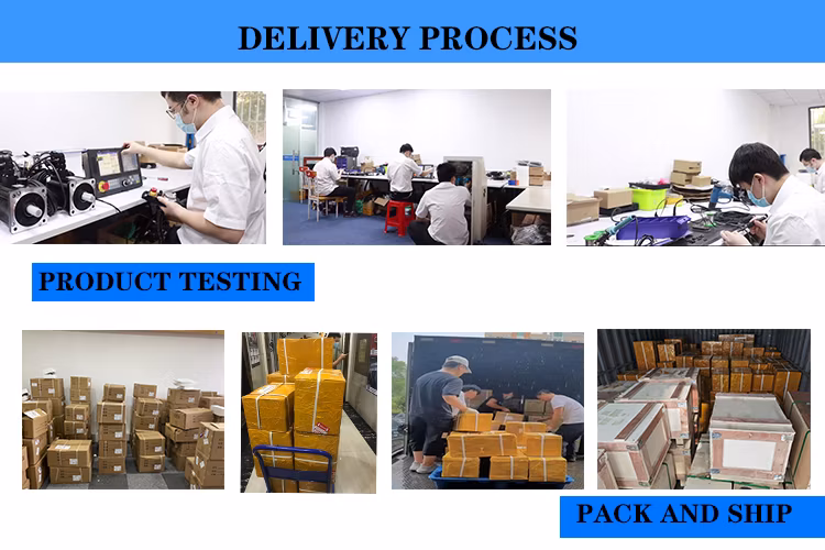 PC Embedded CNC Controller for 4 Axis Absolute Ethernet Modbus Type Wood Carving Machine Board with PLC Programming