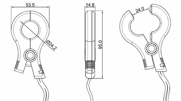Current Sensor 225A Current Transformer Clamp