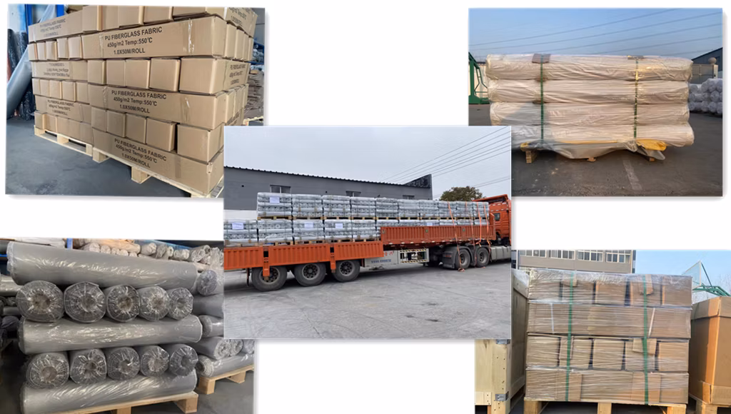 Excellent Weather Resistance Multi Colors Acrylic Coated Filament/Texturized/High Silica Fiberglass Fabric for Fire Blanket