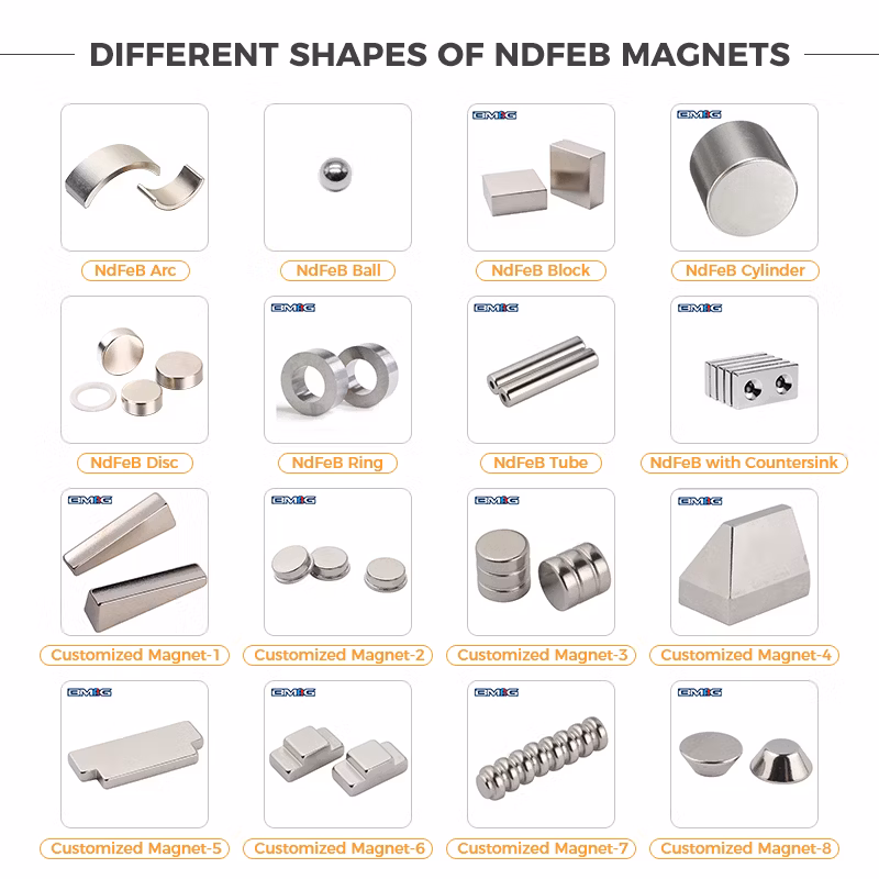 ISO9001 Approved N52 Custom Shape N35 N42 N52 Neodymium Magnet Strong Powerful Blocks Magnet Block Magnets