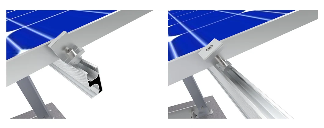 Aluminum Solar MID Clamp End Clamp for Solar Mounting System