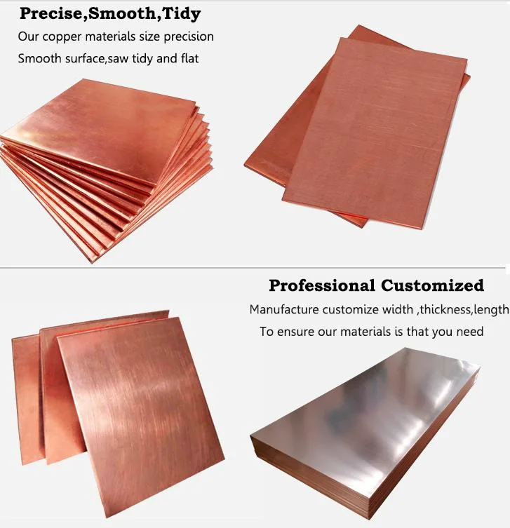 Factory Direct Selling Prices Earthing Plate Sheet Copper Plate Brass Copper 30mm 40mm