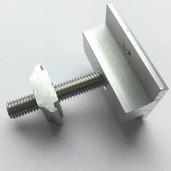 Aluminum MID and End Clamp for Solar Panel Bracket Mounting System