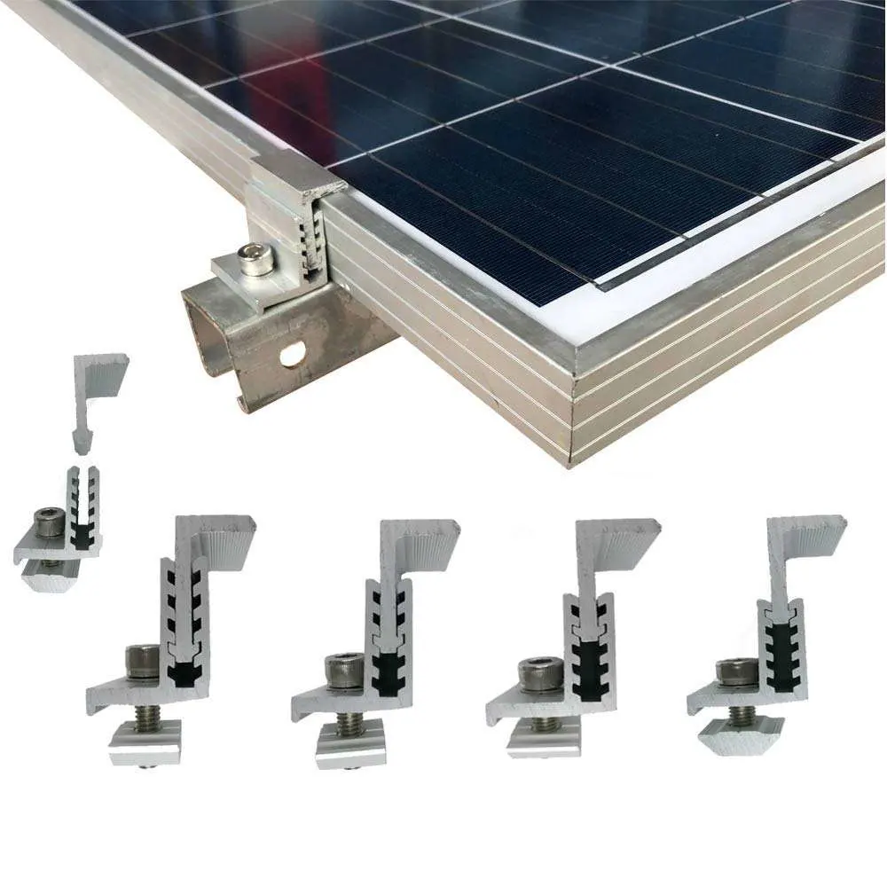 Solar Panel Mounting PV Mount Bracket Rail Clamp/MID Clamp Factory Supply