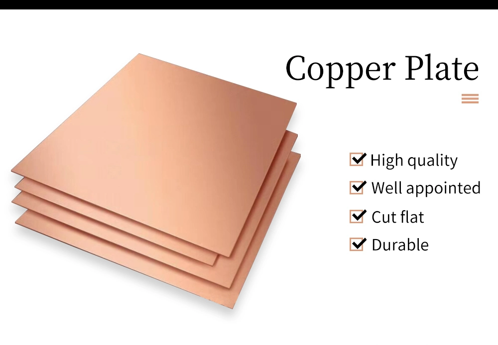 Factory Direct Selling Prices Earthing Plate Sheet Brass Copper Scrap Copper Plates Copper Plate 30mm