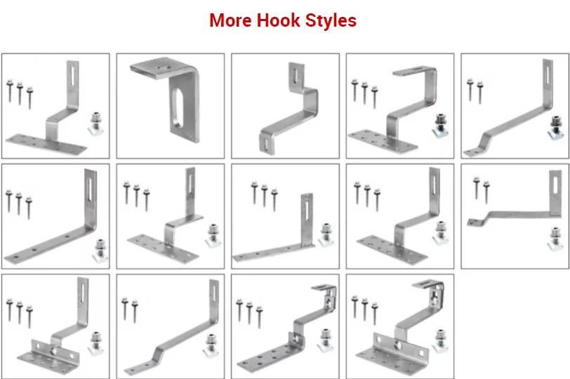 Aluminum MID and End Clamp for Solar Panel Bracket Mounting System