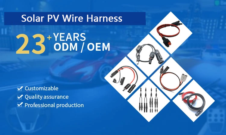 Power Cable Connectors Mc4 for on Grid Home DC Solar Cable