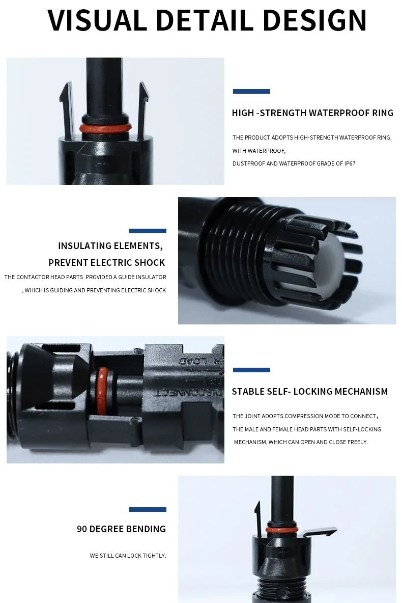 Mc4 Connector Solar Panel Connector IP68 Solar Connector Contact PVC System Module High Quality Product