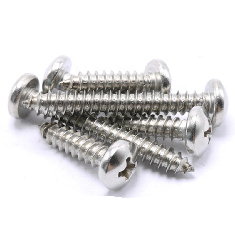 M1.6-M8 Cross Pan Head Washer 8.8 Long Thread Zinc Plated Self Tapping Screw